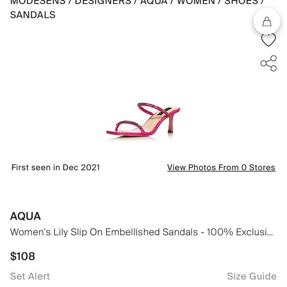 NWT Embellished Sandals Pink US 8.5 - Picture 6 of 6